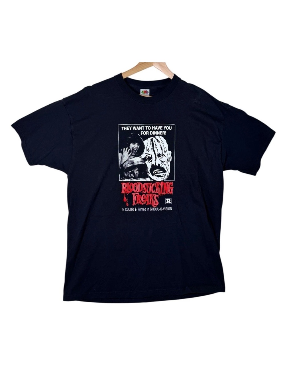 Bloodsucking Freaks Short Sleeve Shirt Black Adult Size 2XL Cult Movie Horror